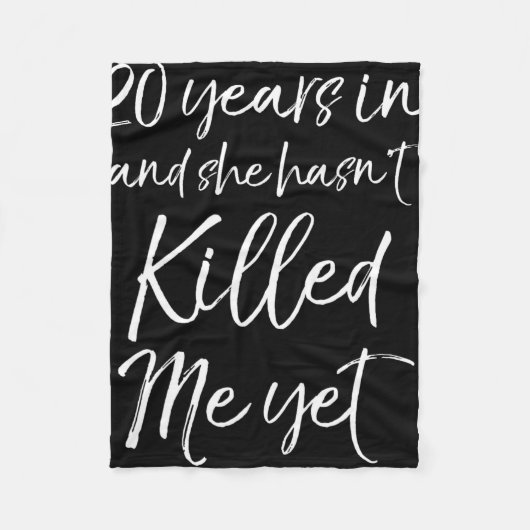 20周年記念20年で彼女はKiに#39ない(&T) フリースブランケット (正面)