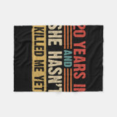 20周年記念20年で彼女はKiに#39ない(&T) フリースブランケット (正面(横))