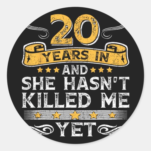 20周年記念20年で彼女はKiに#39ない(&T) ラウンドシール (正面)