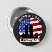 20周年記念9/11一度も忘れない 缶バッジ (正面&裏面)
