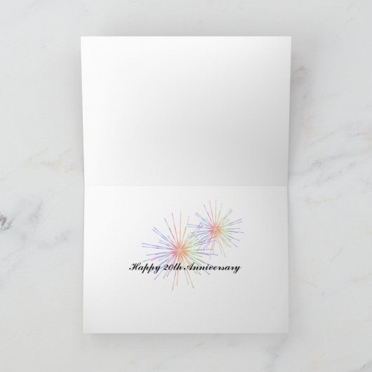 20周年記念 カード (内部)