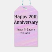 20周年記念 パステルピンクパープル 名前入り ギフトタグ (裏面)