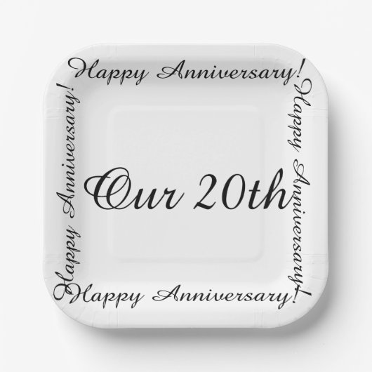 20周年記念 ペーパープレート (正面)
