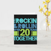 20周年記念Tシャツ20年夫婦 カード (黄色い花)