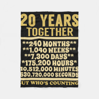 20周年記念Tシャツ20thギフト結婚クーデター フリースブランケット