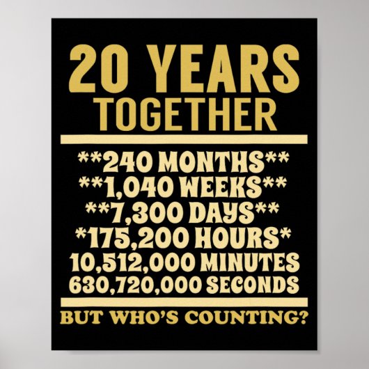 20周年記念Tシャツ20thギフト結婚クーデター ポスター (正面)