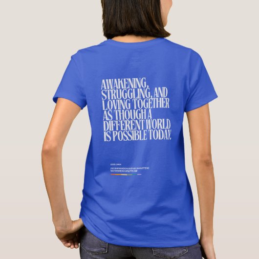 20周年記念Tシャツ 女性用 Tシャツ (裏面)