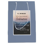 20周年調整のパーソナライズおめでとう ミディアムペーパーバッグ (正面)