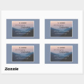 20周年調整のパーソナライズおめでとう 長方形シール (シート)