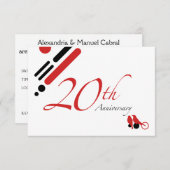 20周年（鳥の変更版） 招待状 (正面/裏面)