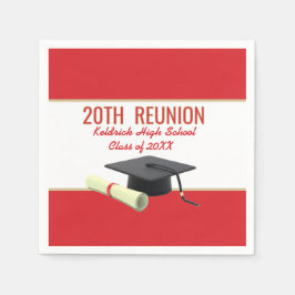 20回クラス同窓会カスタムパーティーナプキン スタンダードカクテルナプキン