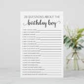 20少年誕生日ゲームに関する質問 (スタンド正面)