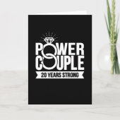 20年のパワーカップルかわいい20周年 カード (正面)