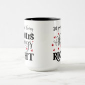 20年の結婚記念日 マグカップ (中央)