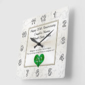 20年の結婚記念日、時計の贈り物 スクエア壁時計 (傾斜)