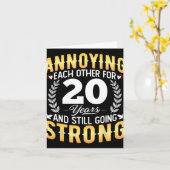20年の間お互いに迷惑 – 20th 結婚's An カード (黄色い花)