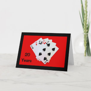 20年は大きな節目！ 結婚記念日カード カード