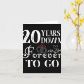 20年も経たないうちに20歳結婚半になる カード (黄色い花)