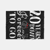 20年も経たないうちに20歳結婚半になる フリースブランケット (正面(横))