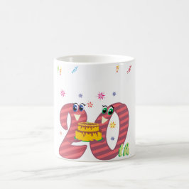 20年を祝うこと コーヒーマグカップ