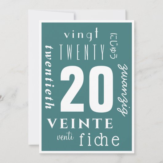 20年ソバ カード (正面)