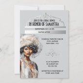 20年代のアフリカ系アメリカ人ギャツビー素晴らしを騒がせエレガントる 招待状 (正面)