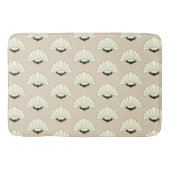 20年代のエレガントなヴィンテージのアールデコの花 バスマット (正面)