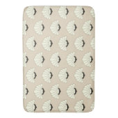 20年代のエレガントなヴィンテージのアールデコの花 バスマット (正面縦)