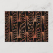 20年代のギャツビー素晴らし銅鉱山の結婚贈り物の願い エンクロージャーカード (裏面)