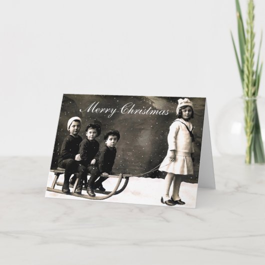 20年代のクリスマスの挨拶状 シーズンカード (正面)