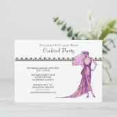 20年代のテーマのカクテルのパーティの招待状 招待状 (スタンド正面)