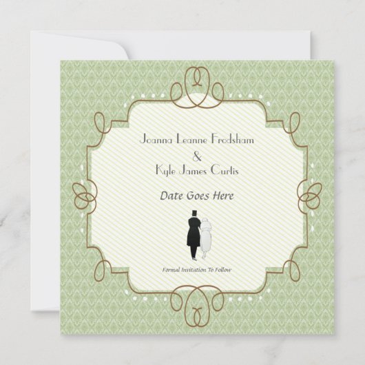 20年代のテーマの保存日付 セーブザデート (裏面)