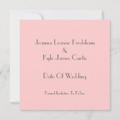 20年代のテーマの結婚式の保存日付 セーブザデート (裏面)