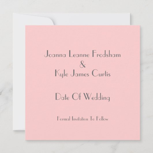 20年代のテーマの結婚式の保存日付 セーブザデート (裏面)