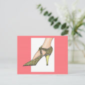 20年代のハイヒールの靴 ポストカード (スタンド正面)