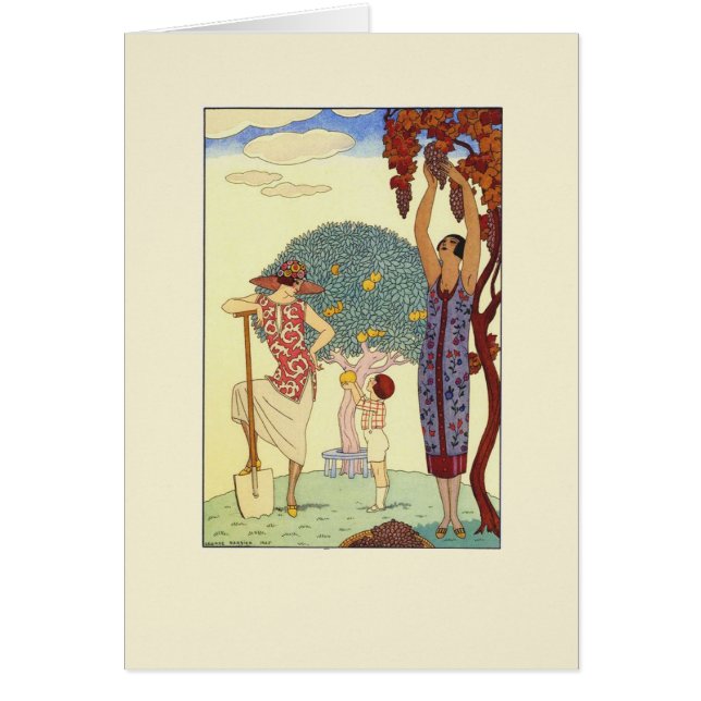 20年代のファッションプレート、服 (正面)