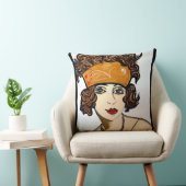 20年代のフラッパーの女の子 クッション (椅子)