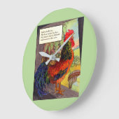 20年代のマザー・グース-オンドリ ラージ壁時計 (傾斜)