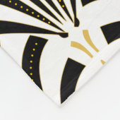 20年代のヴィンテージのアールデコのパルメットファン フリースブランケット (角)