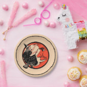 20年代のヴィンテージのハロウィンの魔法使い ペーパープレート (パーティー)