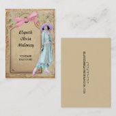 20年代のヴィンテージのファッションビジネス 名刺 (正面/裏面)