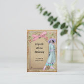 20年代のヴィンテージのファッションビジネス 名刺 (スタンド正面)