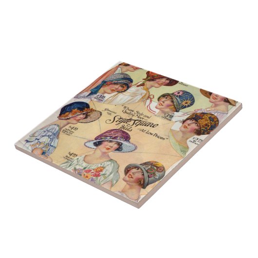 20年代の帽子はセラミックタイルを作ります タイル (側面)