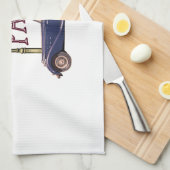 20年代の自動車-パリ キッチンタオル (四つ折り)