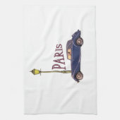 20年代の自動車-パリ キッチンタオル (縦)