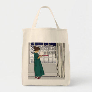 20年代の茶女の子(食料雑貨) Totebag トートバッグ