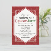 20年代の1920年代クリスマスパーティー 招待状 (スタンド正面)