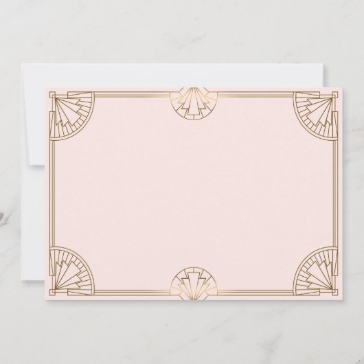 20年代アフリカ系アメリカ人結婚の記念日を祝う 招待状 (裏面)