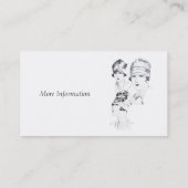 20年代カードをとどろくヴィンテージを模倣する帽子のファッション 名刺 (裏面)