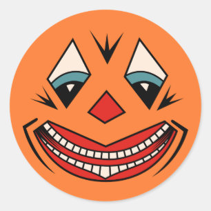 20年代ハロウィンはデザインに直面します ラウンドシール